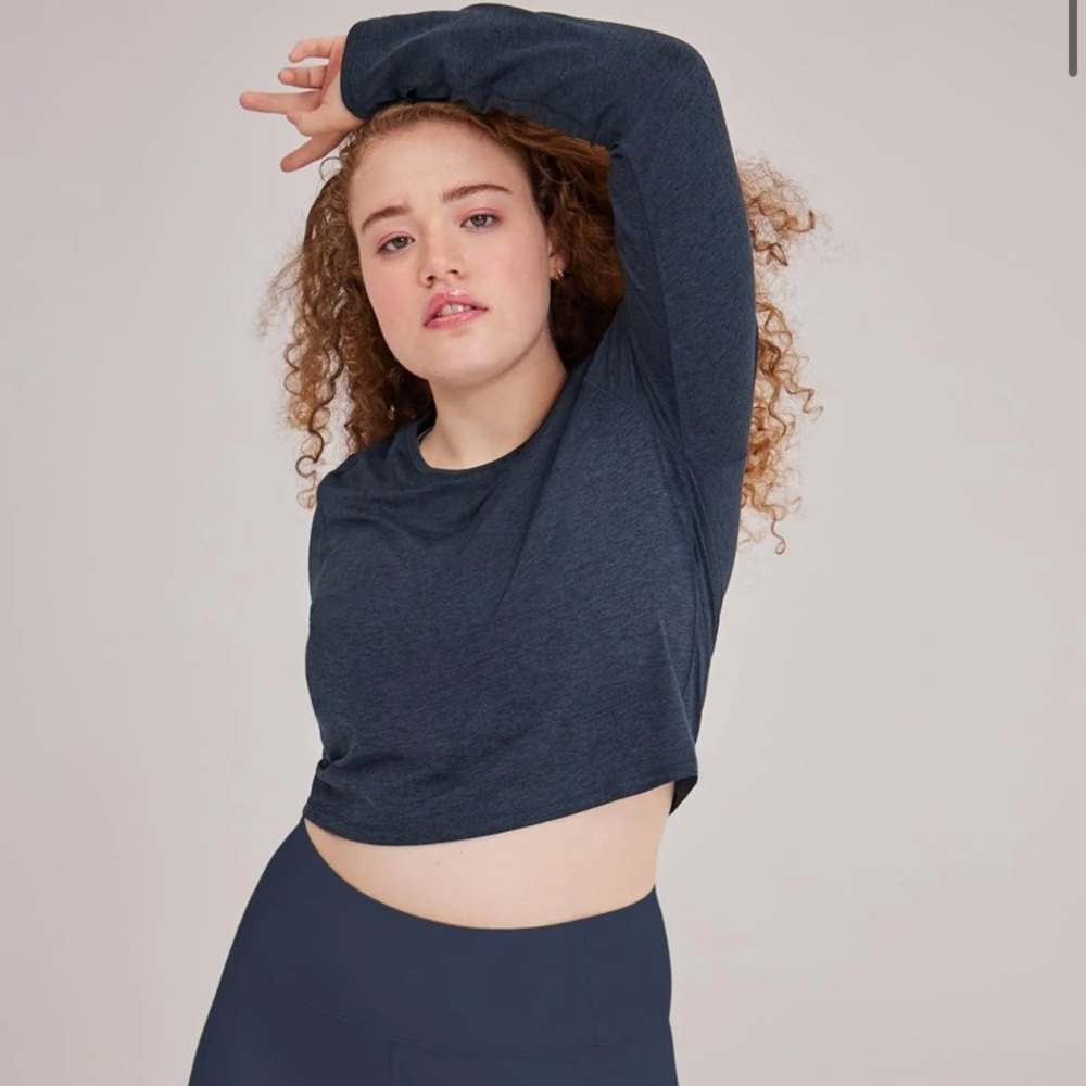 Girlfriend Collective ReSet Cropped Long Sleeve